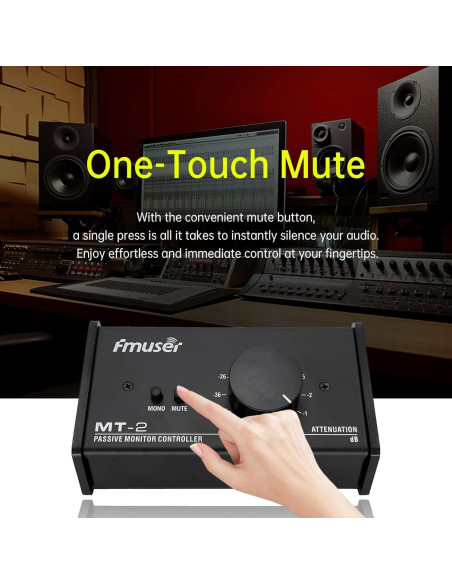 Controlador de Monitor de Estudio Pasivo FMUSER Big Knob Controlador de Monitor de Estudio Pasivo FMUSER Big Knob