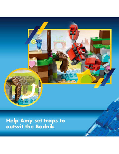 LEGO Sonic Isla de Rescate Animal de Amy 76992 - 388 Piezas