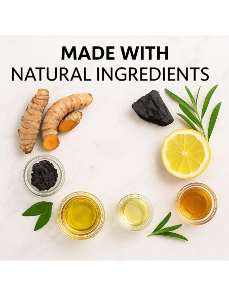 Paquete de 2 Jabones Naturales Cúrcuma y Carbón Activado 113g Paquete de 2 Jabones Naturales Cúrcuma y Carbón Activado 113g