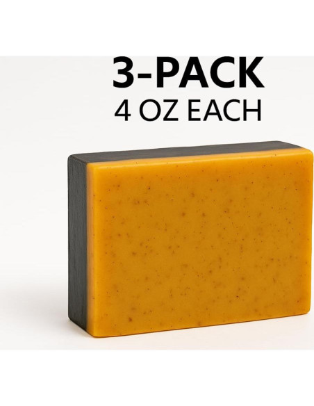 Paquete de 2 Jabones Naturales Cúrcuma y Carbón Activado 113g Paquete de 2 Jabones Naturales Cúrcuma y Carbón Activado 113g