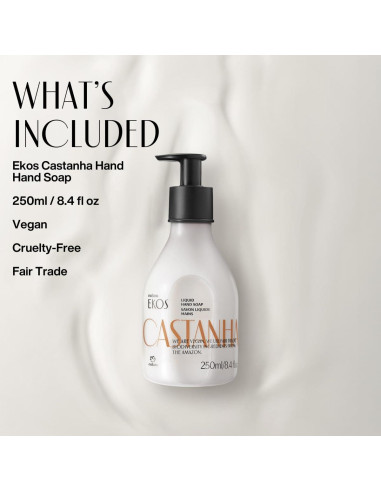 Jabón Líquido Hidratante para Manos Natura Ekos Castanha 250ml