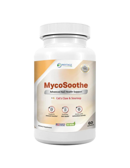 Suplemento Antioxidante MycoSoothe - 60 Cápsulas para Uñas y Inmunidad Suplemento Antioxidante MycoSoothe - 60 Cápsulas para Uñas y Inmunidad