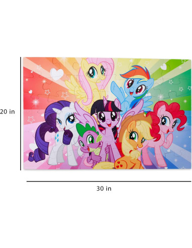Rompecabezas de Piso My Little Pony 36 Piezas 50.8x76.2 cm