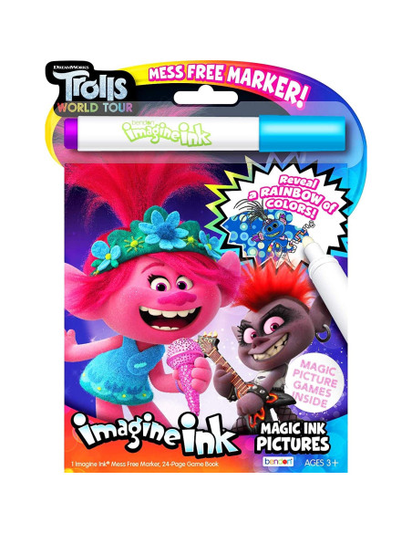 Conjunto de Libros para Colorear Imagine Ink - Moana, Trolls, Frozen Conjunto de Libros para Colorear Imagine Ink - Moana, Trolls, Frozen
