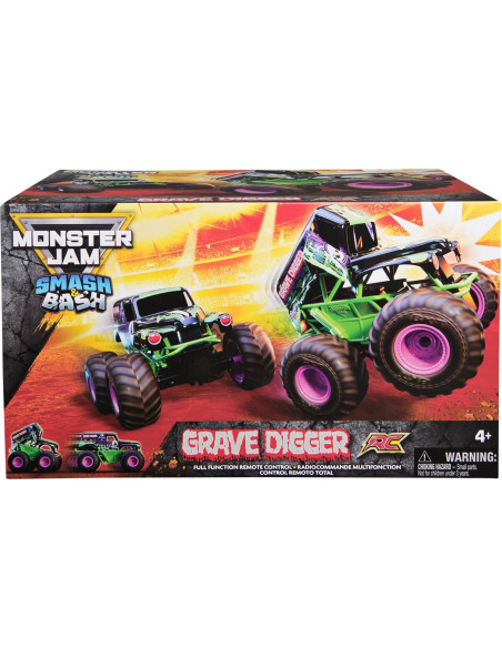 Camión Monstruo RC Smash & Bash Grave Digger 1:15 Spin Master Camión Monstruo RC Smash & Bash Grave Digger 1:15 Spin Master