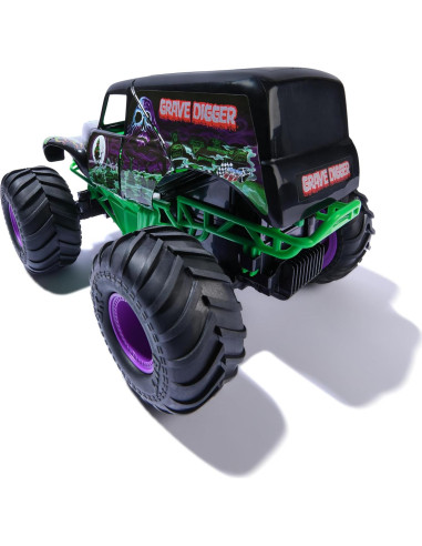 Camión Monstruo RC Smash & Bash Grave Digger 1:15 Spin Master