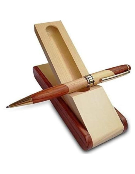 Bolígrafo de Madera Renawe con Estuche y Recambios - 0.7mm Bolígrafo de Madera Renawe con Estuche y Recambios - 0.7mm