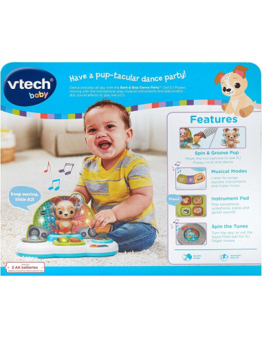 VTech Fiesta de Baile y Música Perrito DJ 0.58 kg 6+ meses
