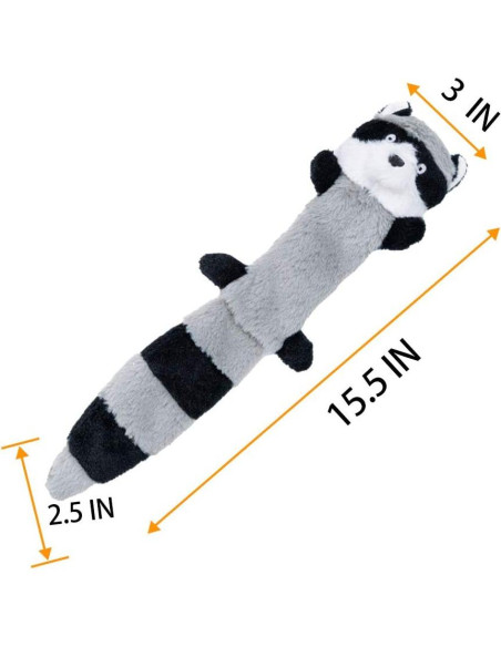 Juguetes de Peluche Squeaky para Perros JOYELF - Zorro y Mapache Juguetes de Peluche Squeaky para Perros JOYELF - Zorro y Mapache