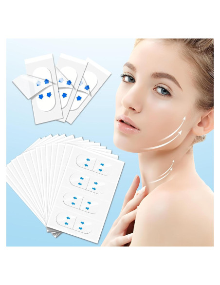 Cinta Levantadora Facial Invisible YAGUVI 128 Piezas Efecto V Cinta Levantadora Facial Invisible YAGUVI 128 Piezas Efecto V