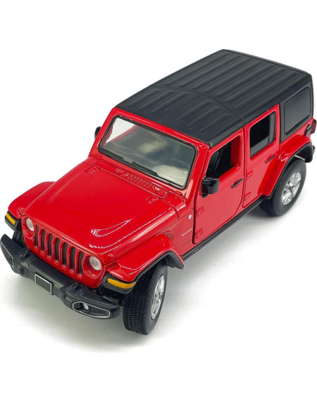 Coche de Juguete Diecast SUV VIIGER Wrangler Sahara 1/32 Rojo Coche de Juguete Diecast SUV VIIGER Wrangler Sahara 1/32 Rojo