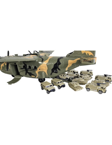Avión de Carga Militar C130 Toy Essentials 54.6 cm con Bombas