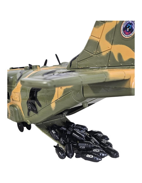 Avión de Carga Militar C130 Toy Essentials 54.6 cm con Bombas Avión de Carga Militar C130 Toy Essentials 54.6 cm con Bombas