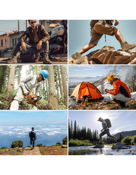 Botas Tácticas Impermeables Free Soldier para Hiking 11 Marrón Botas Tácticas Impermeables Free Soldier para Hiking 11 Marrón