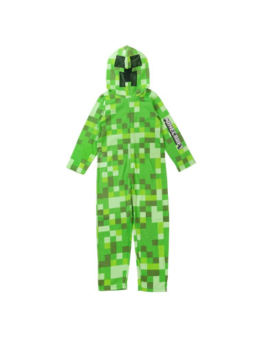Disfraz Overol Creeper Minecraft Niños 7-8 Años Verde