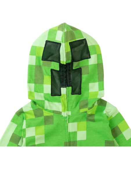Disfraz Overol Creeper Minecraft Niños 7-8 Años Verde Disfraz Overol Creeper Minecraft Niños 7-8 Años Verde