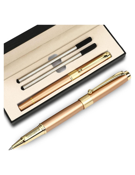 Bolígrafo de Lujo YIVONKA Oro Rosa 0.5mm Recarga Negra Bolígrafo de Lujo YIVONKA Oro Rosa 0.5mm Recarga Negra