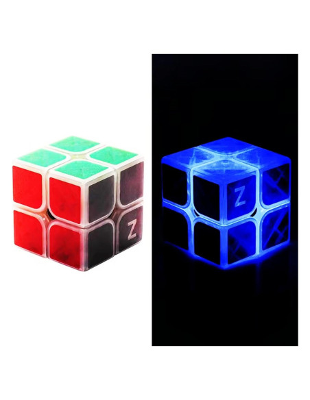 Cubo de Velocidad Cuberspeed 2x2 Luminiscente Brilla en la Oscuridad Cubo de Velocidad Cuberspeed 2x2 Luminiscente Brilla en la Oscuridad