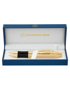 Conjunto de Plumas y Lápiz Dayspring Pens Oro 18k - 0.7mm