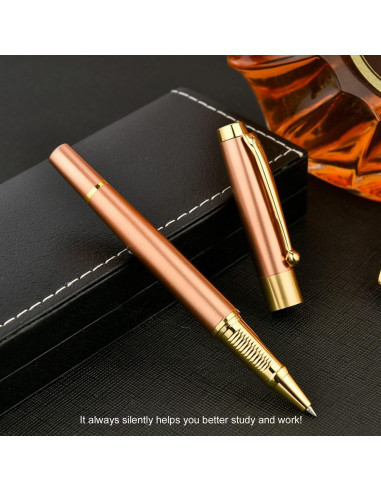 Bolígrafo de Lujo YIVONKA Oro Rosa 0.5mm Recarga Negra