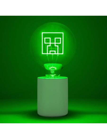 Lámpara de Neón LED Creeper Minecraft Paladone E27 Verde Lámpara de Neón LED Creeper Minecraft Paladone E27 Verde