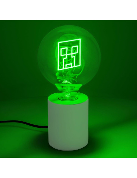 Lámpara de Neón LED Creeper Minecraft Paladone E27 Verde Lámpara de Neón LED Creeper Minecraft Paladone E27 Verde