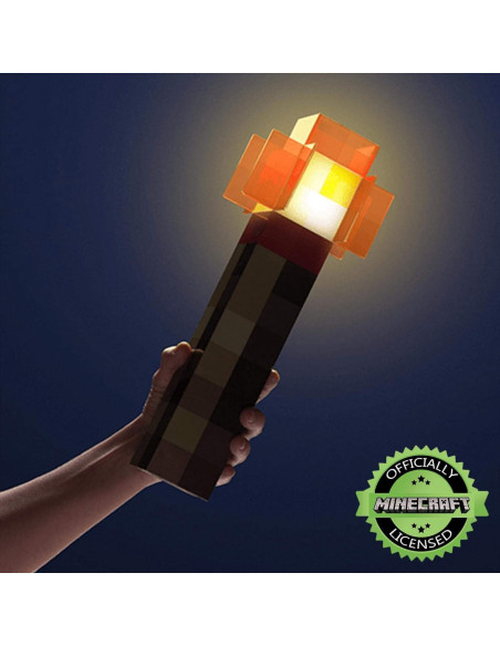 Lámpara LED Antorcha de Redstone Minecraft 34.3 cm Recargable Lámpara LED Antorcha de Redstone Minecraft 34.3 cm Recargable