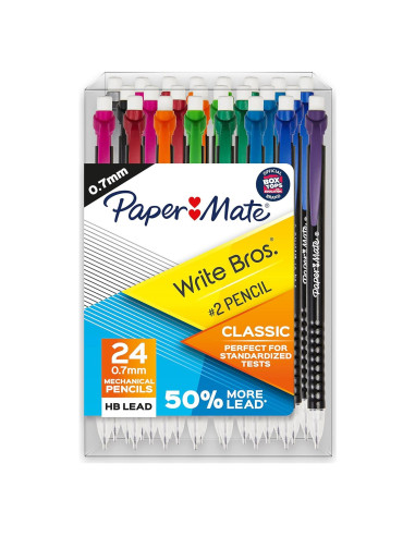 Juego de Lápices Mecánicos Paper Mate Write Bros. 24 Unidades 0.7mm