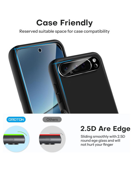 Protector de Pantalla y Lente OMOTON para Google Pixel 10 Pro XL Protector de Pantalla y Lente OMOTON para Google Pixel 10 Pro XL