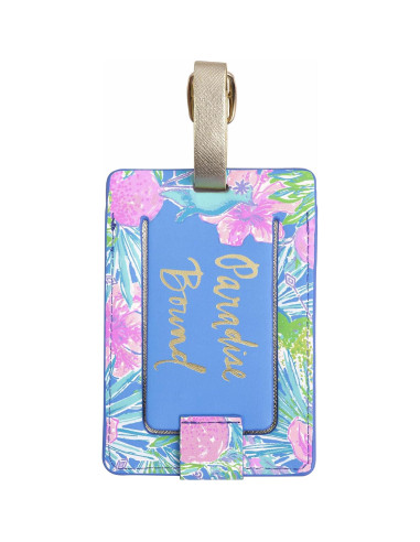 Etiqueta de Equipaje de Cuero Sintético Lilly Pulitzer Swizzle