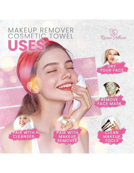Toallas Desmaquillantes Reutilizables Raine Allure - 25 Unidades Toallas Desmaquillantes Reutilizables Raine Allure - 25 Unidades