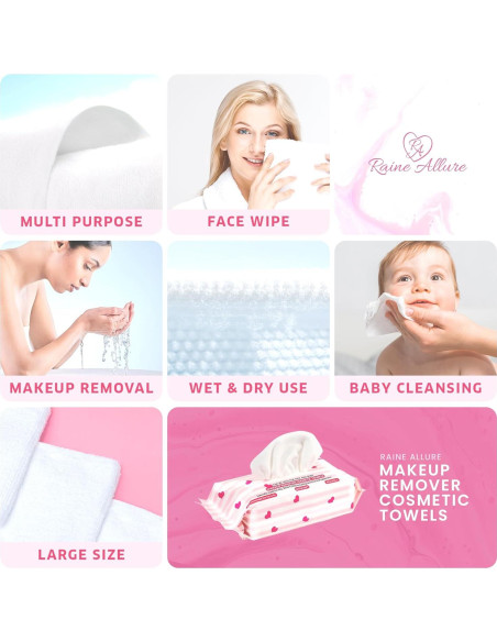 Toallas Desmaquillantes Reutilizables Raine Allure - 25 Unidades Toallas Desmaquillantes Reutilizables Raine Allure - 25 Unidades