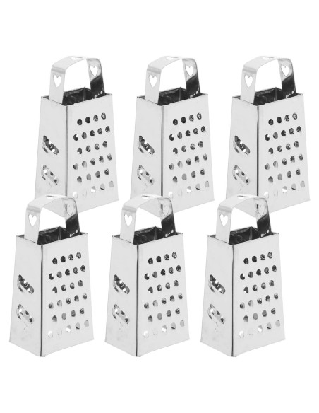 Rallador de Caja Mini Acero Inoxidable ABOOFAN 6 Piezas Rallador de Caja Mini Acero Inoxidable ABOOFAN 6 Piezas