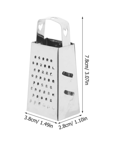 Rallador de Caja Mini Acero Inoxidable ABOOFAN 6 Piezas Rallador de Caja Mini Acero Inoxidable ABOOFAN 6 Piezas