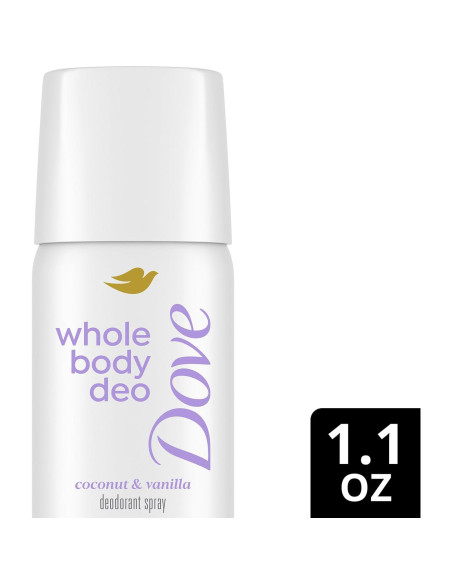 Dove Desodorante Corporal Spray Coco y Vainilla 6-Pack 31g Dove Desodorante Corporal Spray Coco y Vainilla 6-Pack 31g