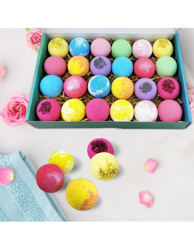 Juego de 24 Bombas de Baño Hidratantes Beautifier Life