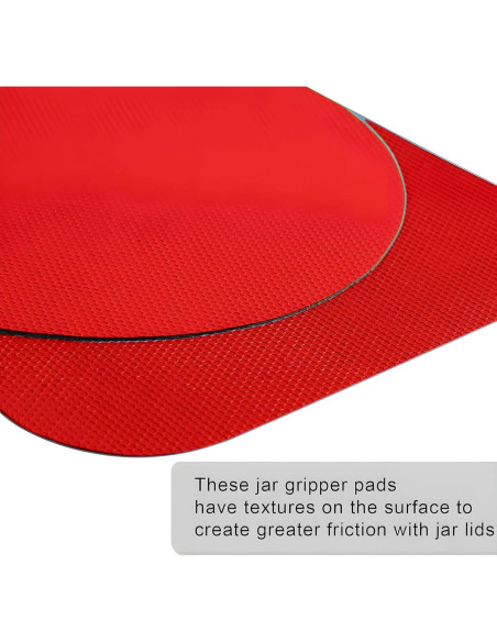 Juego de Abridores de Tarros Bexter 4 Piezas Silicona Roja Juego de Abridores de Tarros Bexter 4 Piezas Silicona Roja