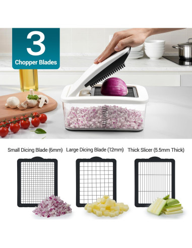 Cortador de Verduras Sopito ST-JJA065A_BC 6 Cuchillas 2L