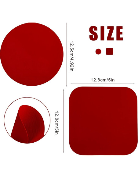 Juego de Abridores de Tarros Bexter 4 Piezas Silicona Roja Juego de Abridores de Tarros Bexter 4 Piezas Silicona Roja