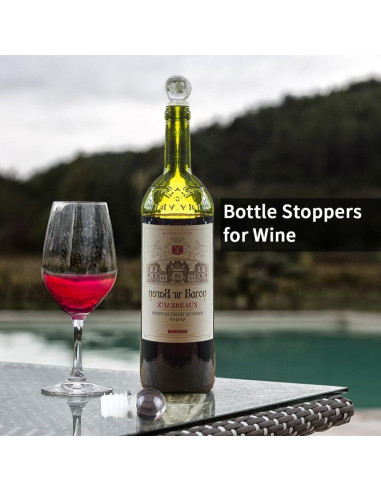 Tapones para Botellas de Vino LINALL - Paquete de 24 Acrílico