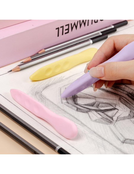 Gomas de Borrar Mr. Pen en Forma de Bolígrafo - Paquete de 3 Colores Pastel Gomas de Borrar Mr. Pen en Forma de Bolígrafo - Paquete de 3 Colores Pastel