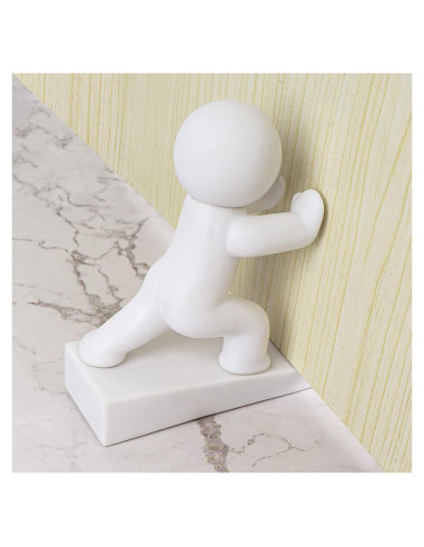 Tope de Puerta Decorativo Omoojee Blanco Antideslizante