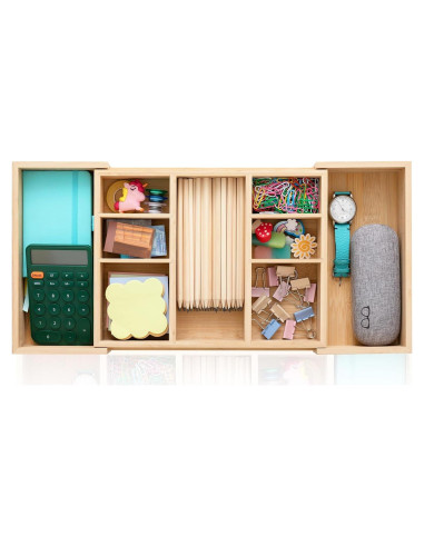 Organizador de Cajones Expandible Weysat de Bambú 30-50cm