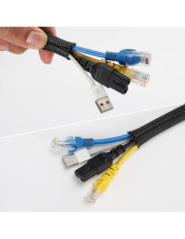 Funda de gestión de cables Bates 10 pies 1/2" (1.27 cm)