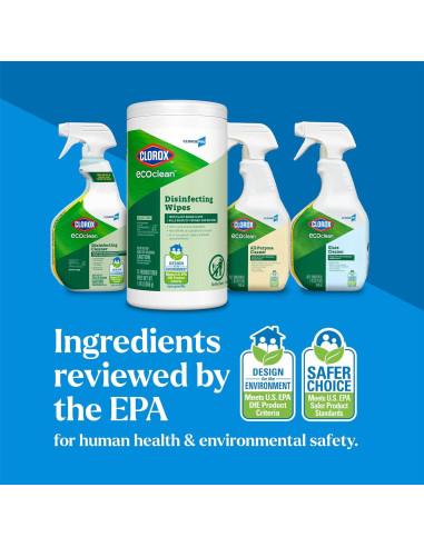 Toallitas Desinfectantes CloroxPro EcoClean 75 Unidades Paquete de 3