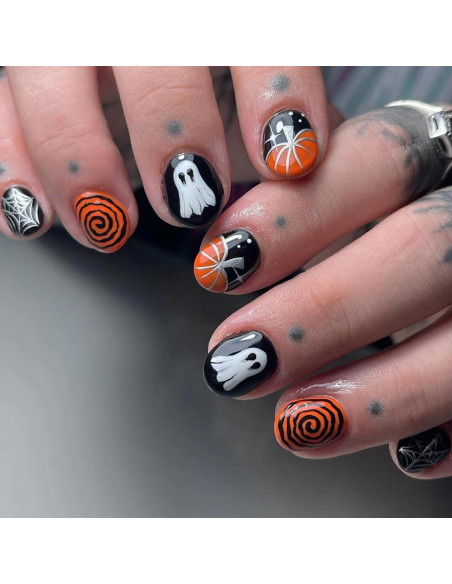 Kit de Estampado de Uñas de Halloween Mtruil - Fantasmas y Más Kit de Estampado de Uñas de Halloween Mtruil - Fantasmas y Más