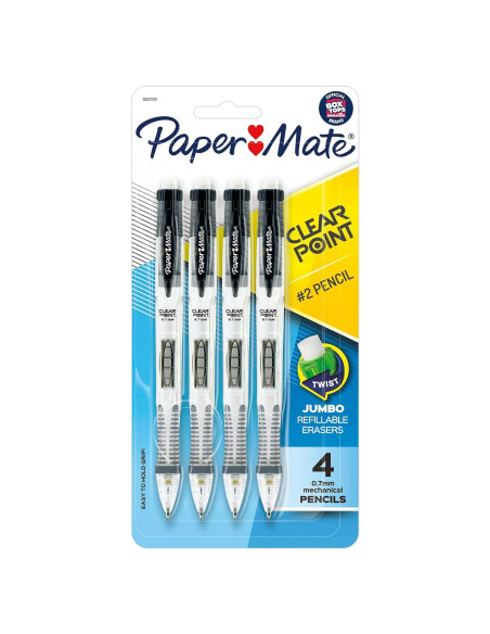 Juego de Lápices Mecánicos Paper Mate Clearpoint 0.7mm HB - 4 Unidades Juego de Lápices Mecánicos Paper Mate Clearpoint 0.7mm HB - 4 Unidades