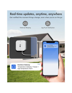 Termómetro Digital WiFi POPFIRST para Congelador y Frigorífico 2