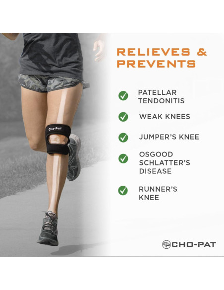 Correa de Rodilla Ajustable Cho-Pat Mediana Alivio Dolor Correa de Rodilla Ajustable Cho-Pat Mediana Alivio Dolor