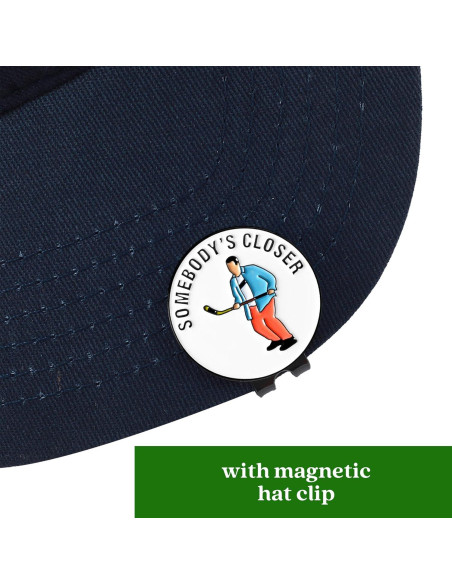 Marcador de Pelota de Golf ZEETY con Clip Magnético - Regalo Divertido Marcador de Pelota de Golf ZEETY con Clip Magnético - Regalo Divertido